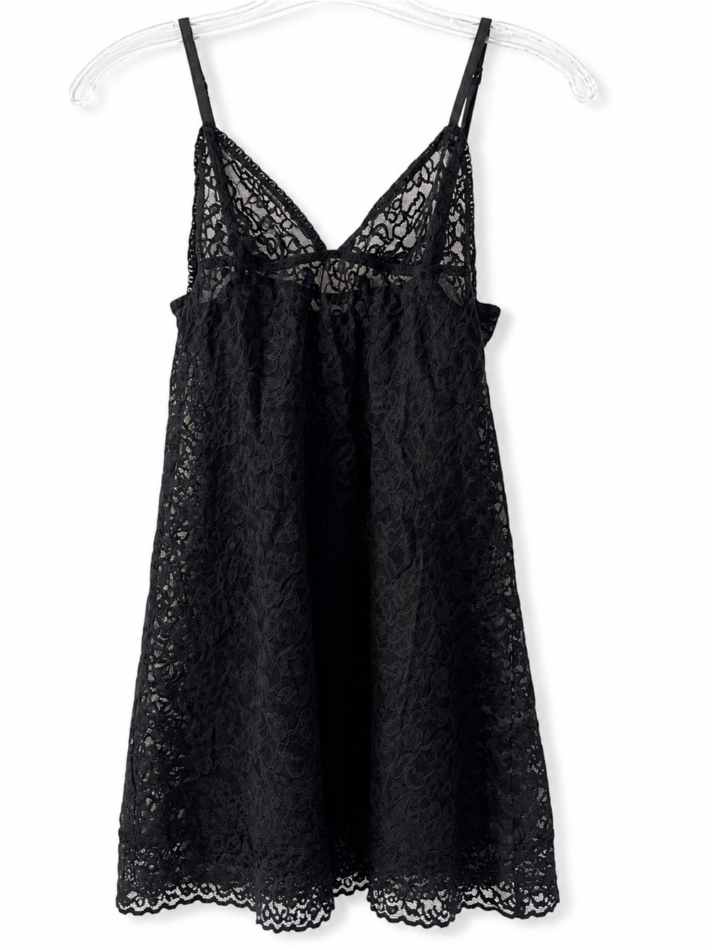 Y2K Victoria's Secret Black Lace babydoll Camisole